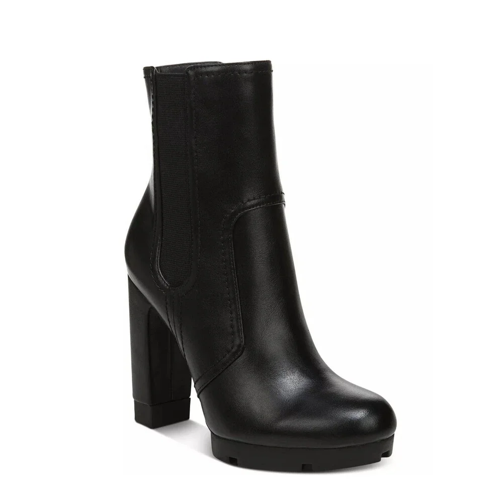 Bar III Womens 10 M Black Graciie High Heeled Platform Boots NIB QK2